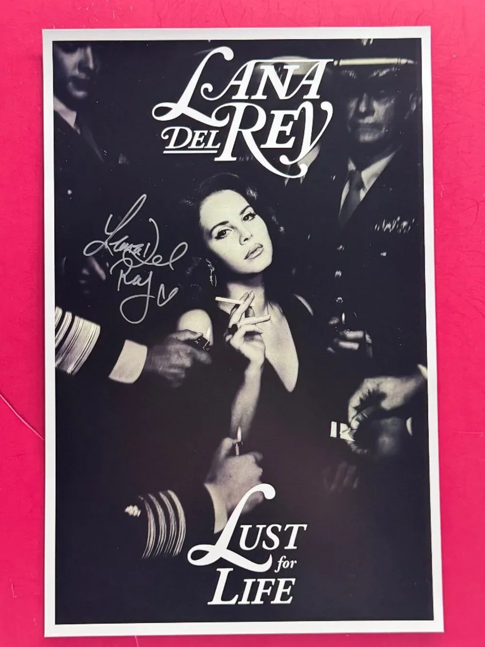 HAND SIGNED LANA DEL REY Lust for Life Poster by Lana Del Rey COA…
